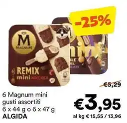 Unes 6 Magnum mini gusti assortiti ALGIDA offerta