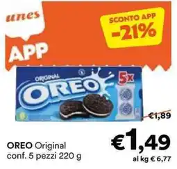 Unes OREO Original conf. 5 pezzi offerta