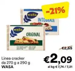 Unes Linea cracker WASA offerta