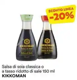 Unes Salsa di soia classica o a tasso ridotto di sale KIKKOMAN offerta