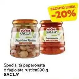 Unes Specialità peperonata o fagiolata rustica SACLA' offerta