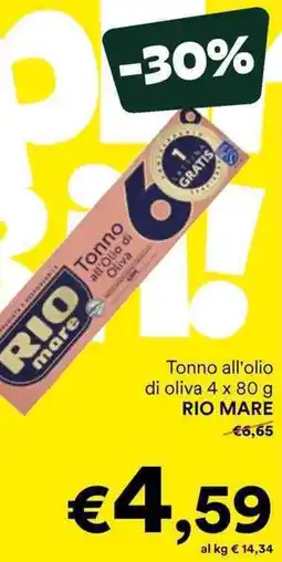 Unes Tonno all'olio di oliva RIO MARE offerta