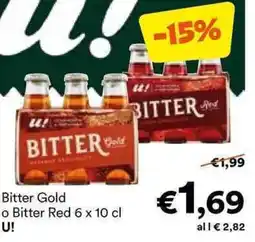 Unes Bitter Gold o Bitter Red U! offerta