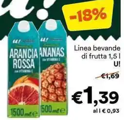 Unes Linea bevande di frutta U! offerta