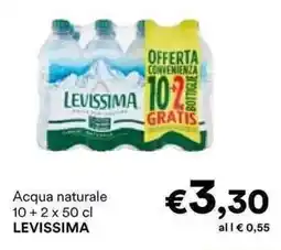 Unes Acqua naturale LEVISSIMA offerta