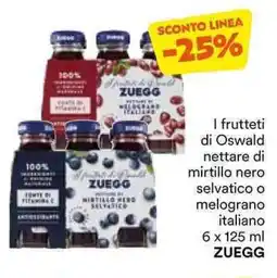 Unes I frutteti di Oswald nettare di mirtillo nero selvatico o melograno ZUEGG offerta