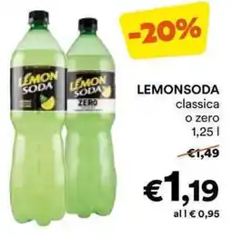 Unes LEMONSODA classica o zero offerta
