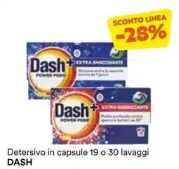 Unes Detersivo in capsule DASH offerta