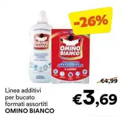 Unes Linea additivi per bucato formati assortiti OMINO BIANCO offerta