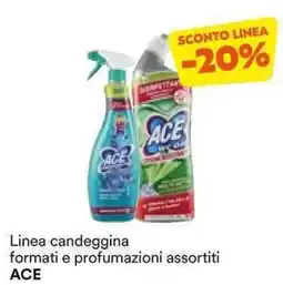 Unes Linea candeggina formati e profumazioni assortiti ACE offerta