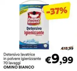 Unes Detersivo lavatrice in polvere igienizzante OMINO BIANCO offerta