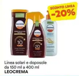 Unes Linea solari e doposole LEOCREMA offerta