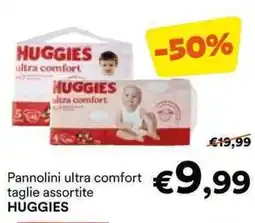 Unes Pannolini ultra comfort taglie assortite HUGGIES offerta
