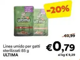 Unes Linea umido per gatti sterilizzati ULTIMA offerta