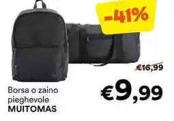 Unes Borsa o zaino pieghevole MUITOMAS offerta