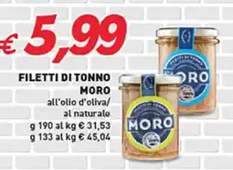 Coal Filetti di tonno MORO offerta