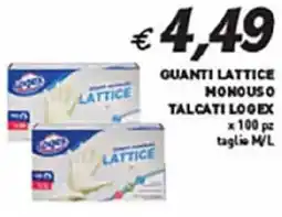 Coal Quanti lattice monouso talcati LOGEX offerta