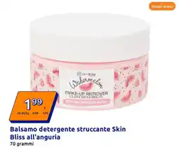 Action Balsamo detergente struccante Skin Bliss all'anguria offerta