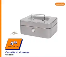Action Cassetta di sicurezza Vari colori offerta
