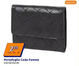 Action Portafoglio Code Femme offerta