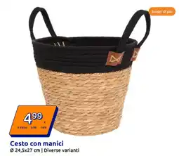 Action Cesto con manici offerta