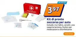 Action Kit di pronto soccorso per auto offerta
