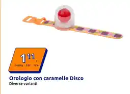 Action Orologio con caramelle Disco offerta