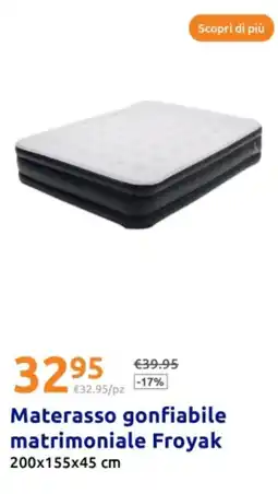 Action Materasso gonfiabile matrimoniale Froyak offerta