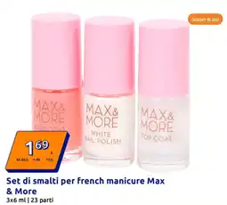 Action Set di smalti per french manicure Max & More offerta