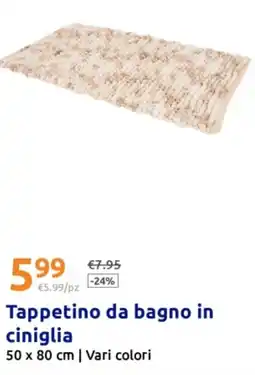 Action Tappetino da bagno in ciniglia offerta