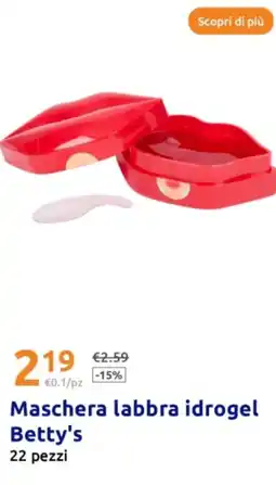 Action Maschera labbra idrogel Betty's offerta