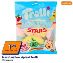 Action Marshmallow ripieni Trolli offerta