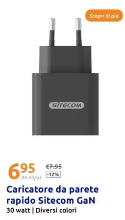 Action Caricatore da parete rapido Sitecom GaN offerta