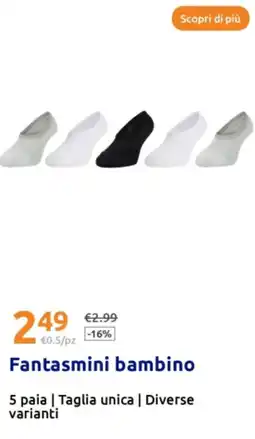 Action Fantasmini bambino offerta