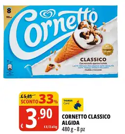 Tigros Cornetto classico ALGIDA offerta