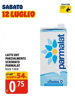 Tigros Latte uht parzialmente scremato PARMALAT offerta