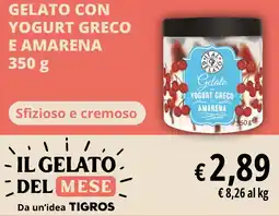 Tigros Gelato con yogurt greco e amarena offerta