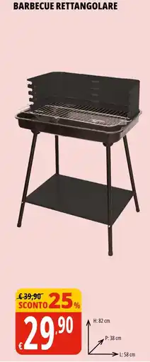 Tigros Barbecue rettangolare offerta