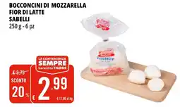 Tigros Bocconcini di mozzarella fior di latte SABELLI offerta