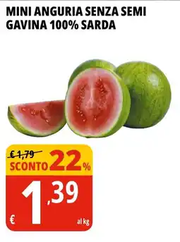 Tigros Mini anguria senza semi gavina 100% sarda offerta
