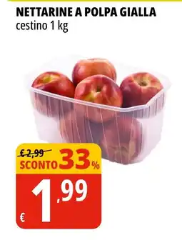 Tigros Nettarine a polpa gialla offerta