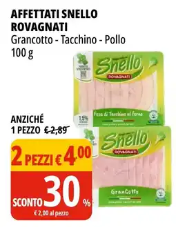 Tigros Affettati snello ROVAGNATI offerta