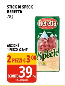 Tigros Stick di speck BERETTA offerta