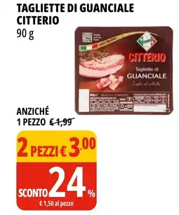 Tigros Tagliette di guanciale CITTERIO offerta