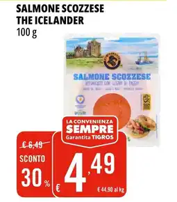 Tigros Salmone scozzese THE ICELANDER offerta