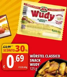 Tigros Würstel classico snack wudy AIA offerta