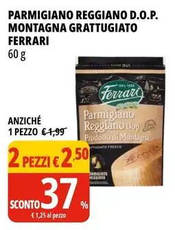 Tigros Parmigiano reggiano d.o.p. montagna grattugiato FERRARI offerta