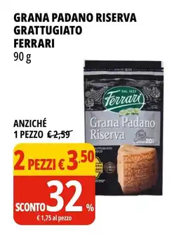 Tigros Grana padano riserva grattugiato FERRARI offerta