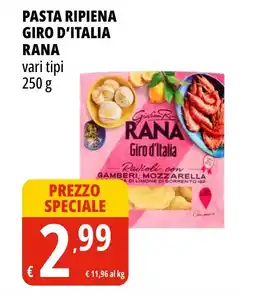 Tigros Pasta ripiena giro d'italia RANA offerta