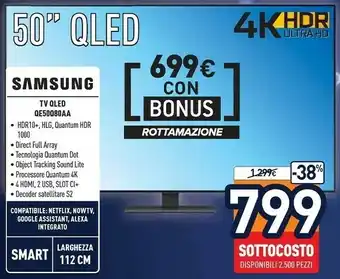 Unieuro Tv qled qes0080aa offerta